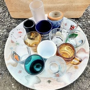 Vtg Shot Glasses Lot of 14 Unused